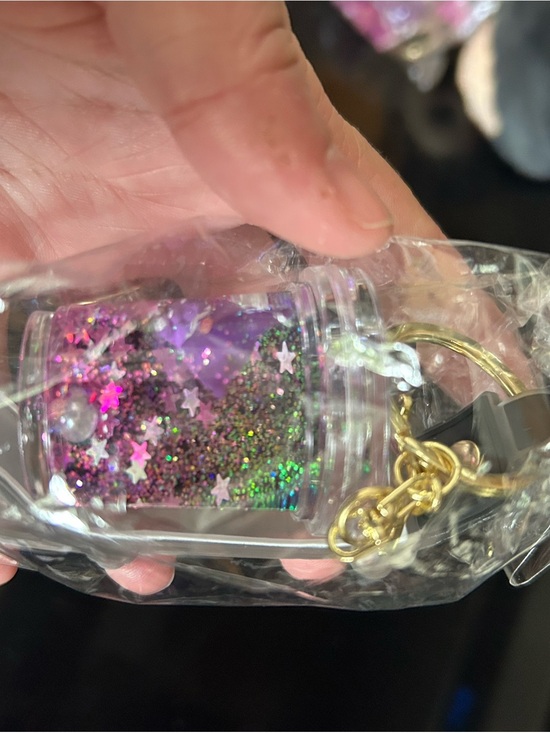 Kuromi Other - 🔥$2  Kuromi Clear Glitter Star Keychain Phone Charm - Purple